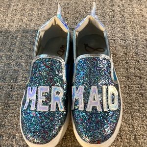 Sam Edelman size 3 Blue mermaid shoes
